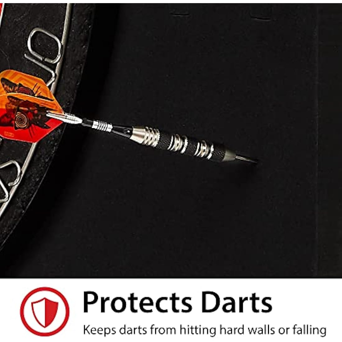 Viper Defender II Sisal Dartboard Bundle with Wall Protector & 21 Darts