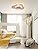 Cloud LED Ceiling Light – 26W Dimmable Wood Lamp with Remote