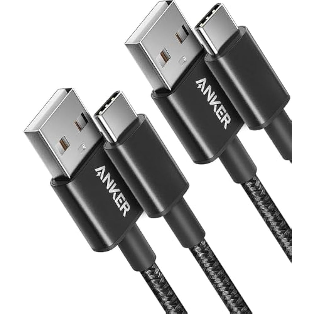 Anker USB-A to USB-C Charging Cable | 2-Pack 3ft Braided Nylon