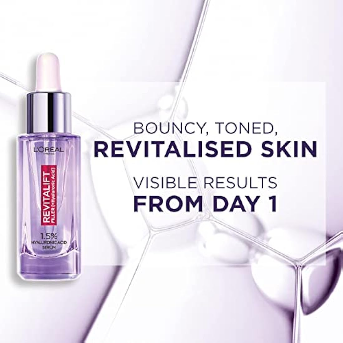 L'Oréal Paris Revitalift Filler Serum | 1.5% Hyaluronic Acid & Vitamin C