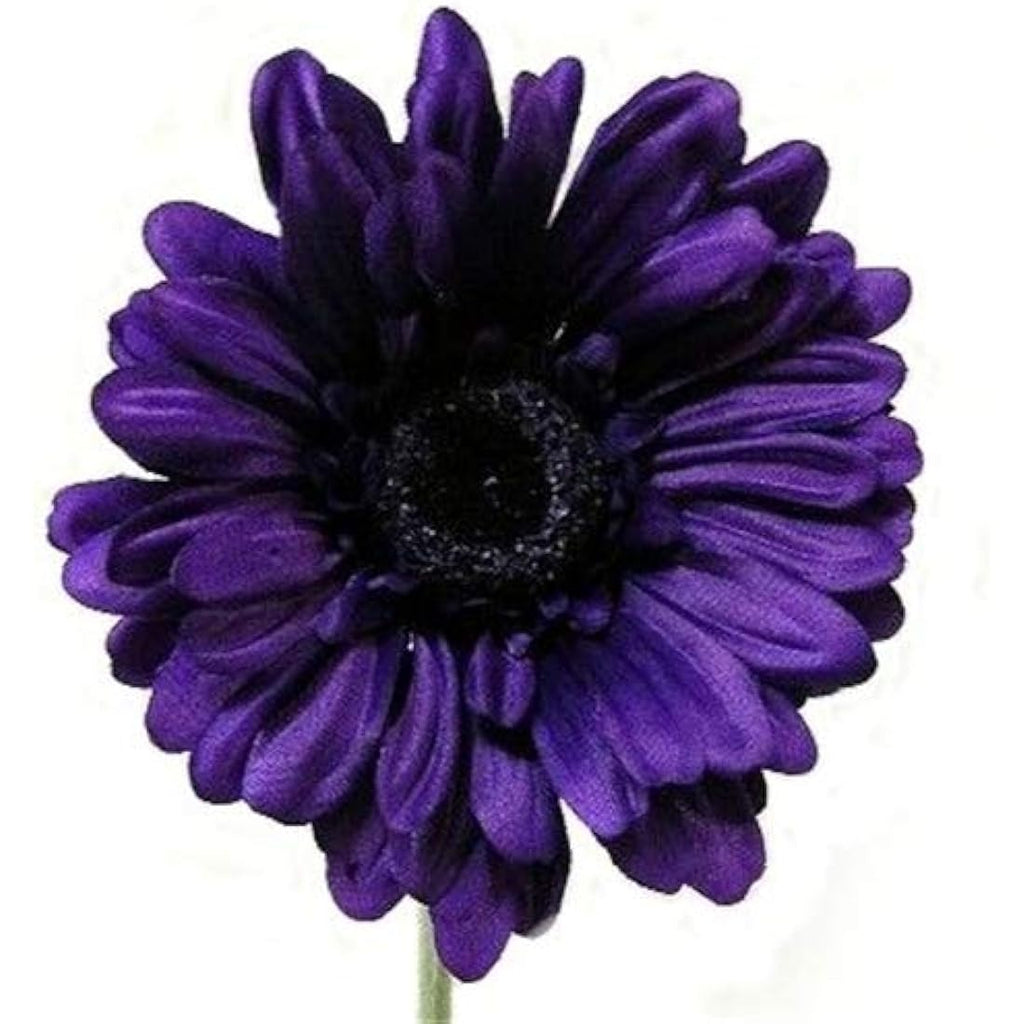 Artificial Purple Gerbera Stems - 4" Big Bloom - 6 Pack