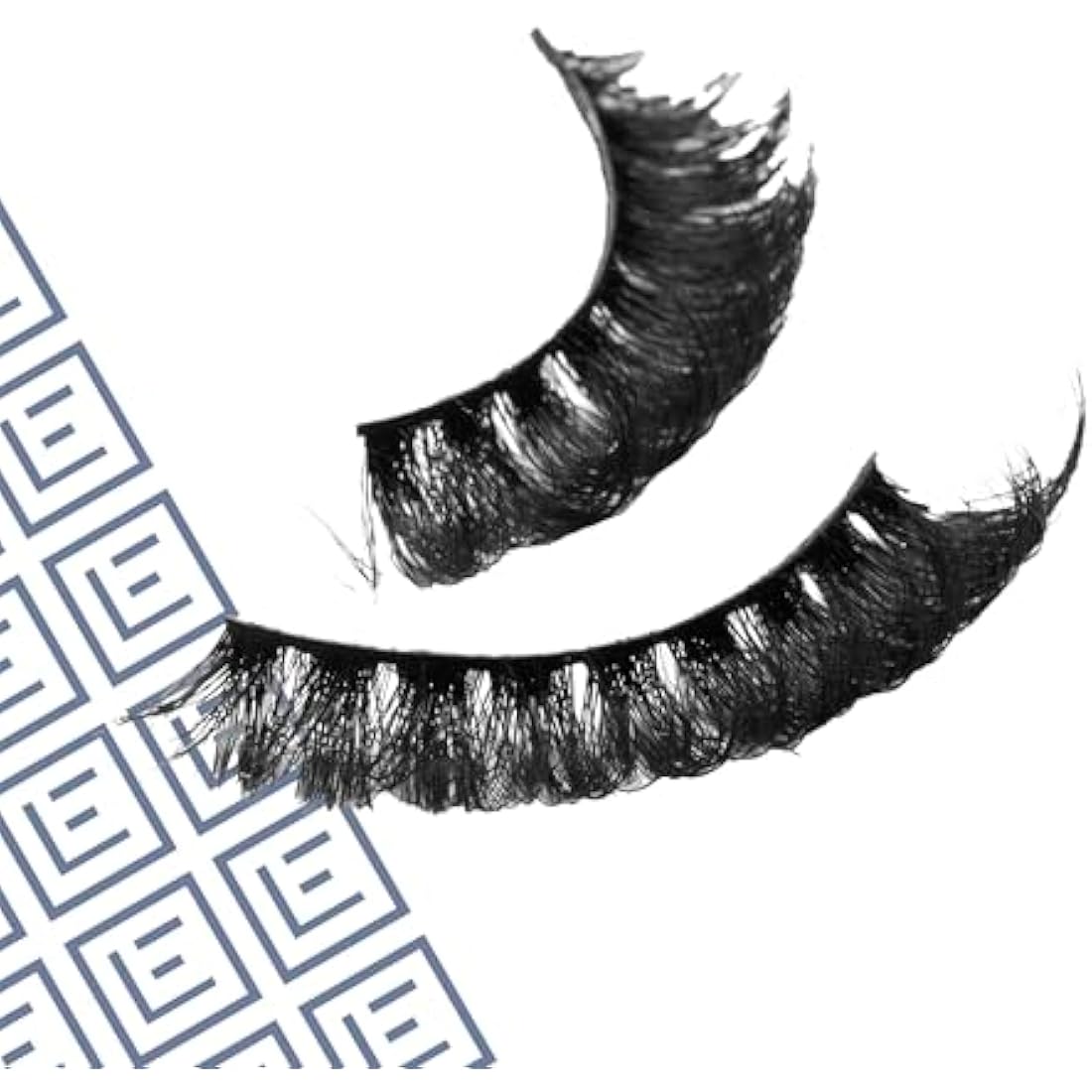 Eylure Volume & Curl No. 111 False Lashes – Black Strip Lashes with Glue