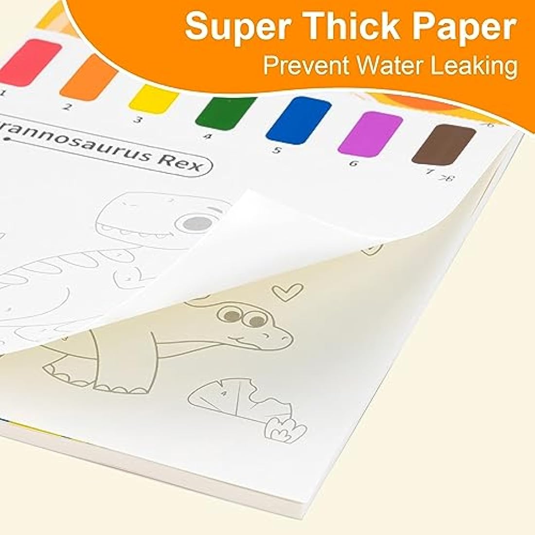 Jolof Store Water Colouring Book for Kids – Dinosaur Paint Set