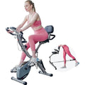 AceFuture 4-in-1 Folding Exercise Bike - 16-Level Magnetic Resistance