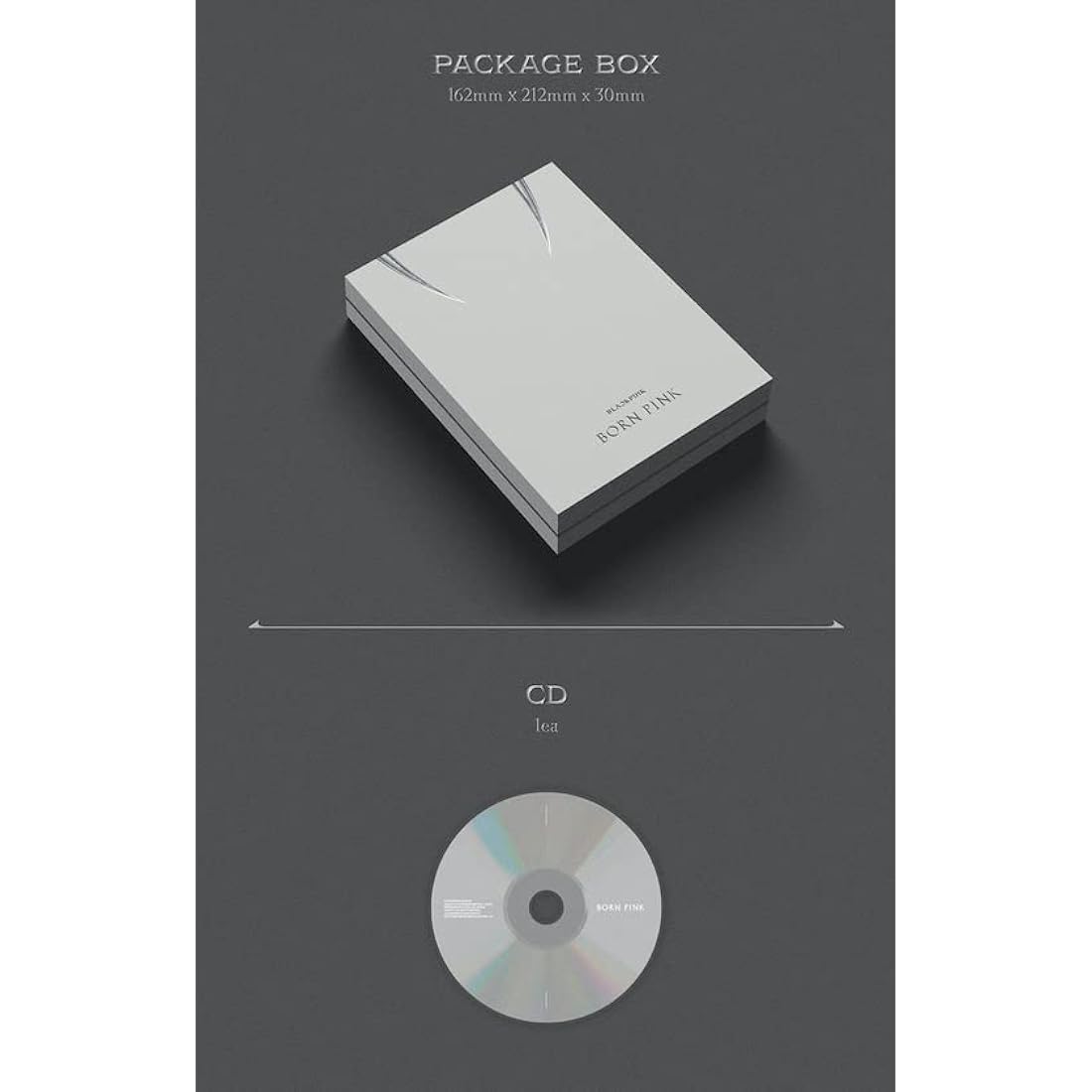 BLACKPINK - BORN PINK 2nd Album Gray Version Package Box Set