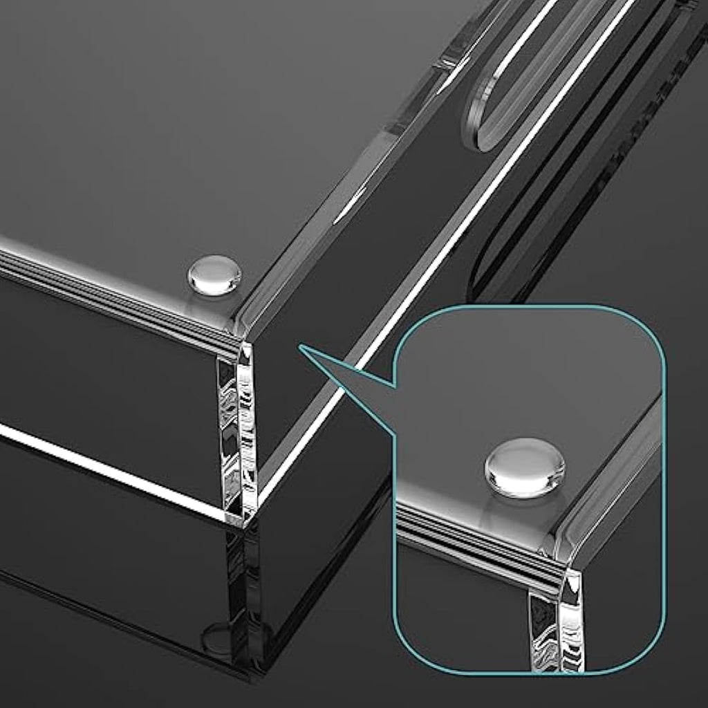 Acrylic Serving Tray | 12x16 Spill-Proof Coffee Table Tray