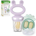 Haakaa Baby Fruit Feeder & Silicone Freezer Tray Set - Lavender
