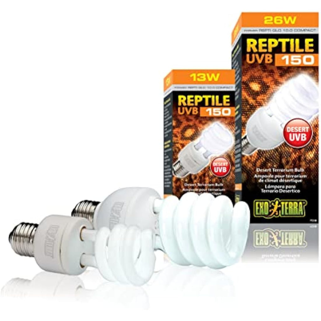 Exo Terra UVB 150 Desert Terrarium Bulb – High Output Reptile Light, 25W