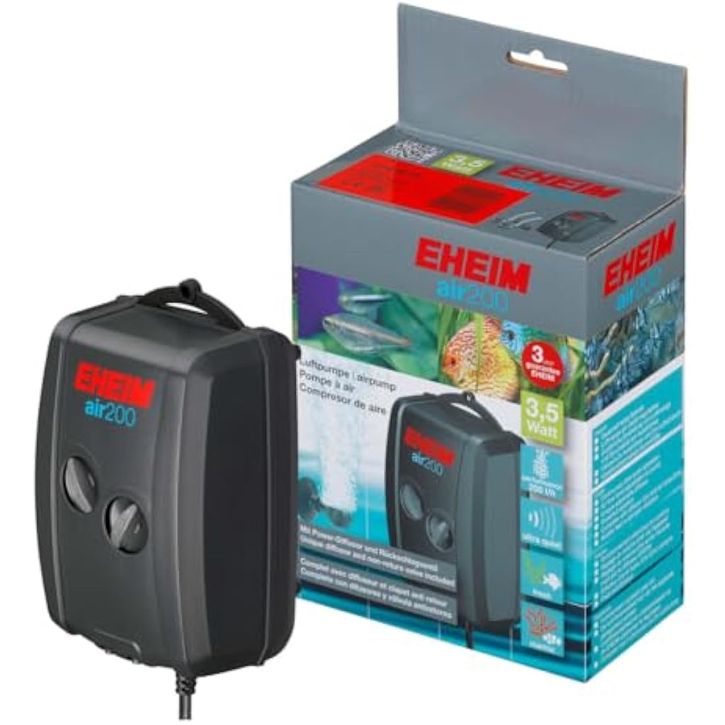 Eheim 200 Adjustable Air Pump – Ultra-Quiet Aquarium Fish Tank Aerator