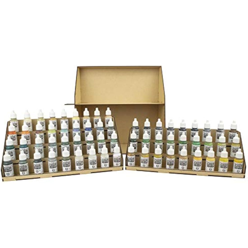 War World Gaming MDF 7-Tier Paint Station - 98 Pot Model Paint Stand
