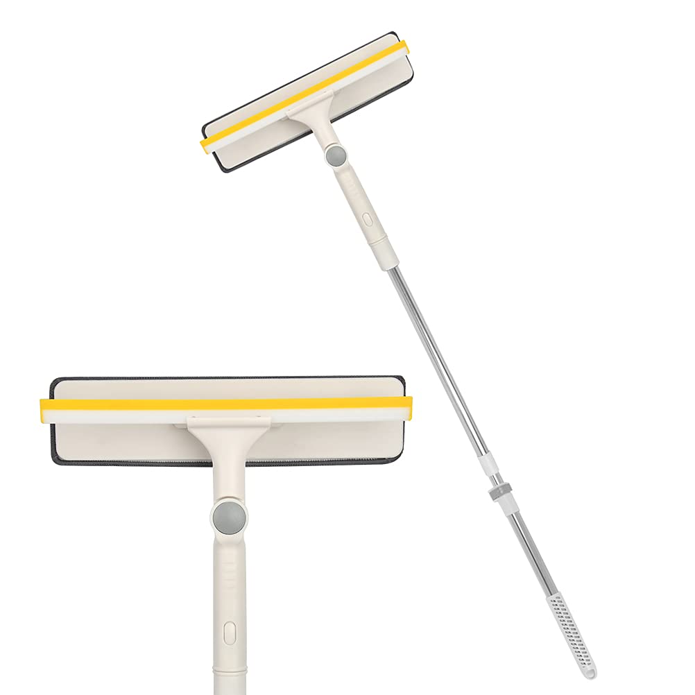 Window Squeegee – Telescopic Glass Cleaner with 180° Head