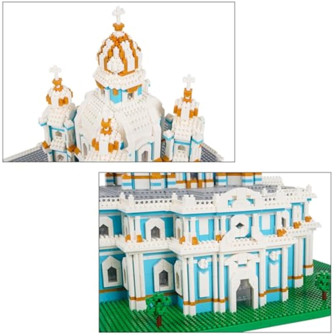 LULUFUN Smolny Cathedral Architecture Model - 3737pcs Micro Building Blocks