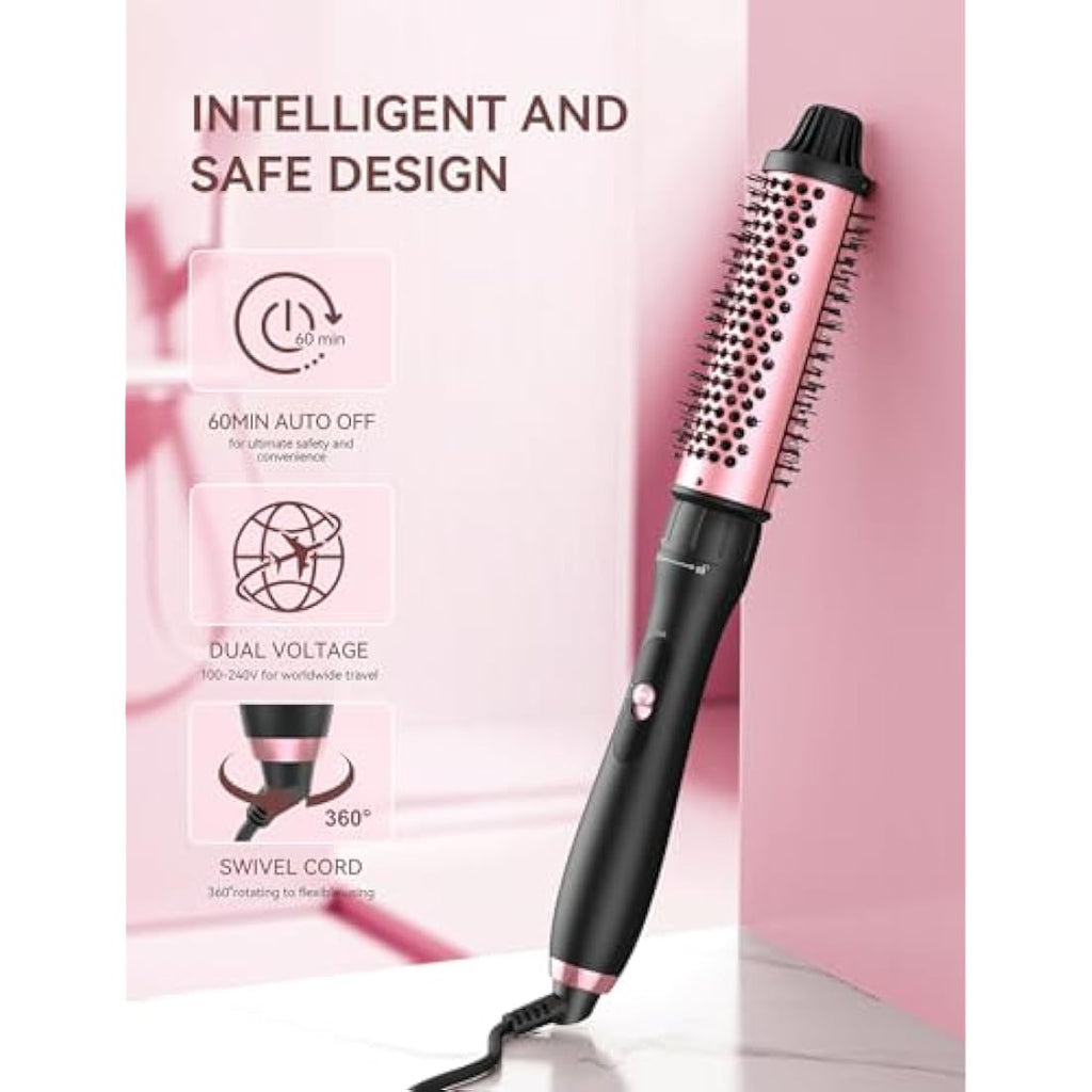 LANDOT 5-in-1 Curling Wand Set | Ceramic Interchangeable Barrels & Brush