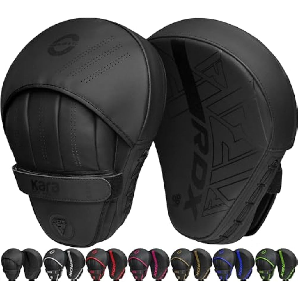 RDX Curved Focus Mitts – Maya Hide Leather Boxing & MMA Training Pads