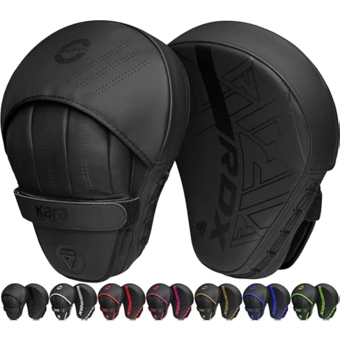 RDX Curved Focus Mitts – Maya Hide Leather Boxing & MMA Training Pads