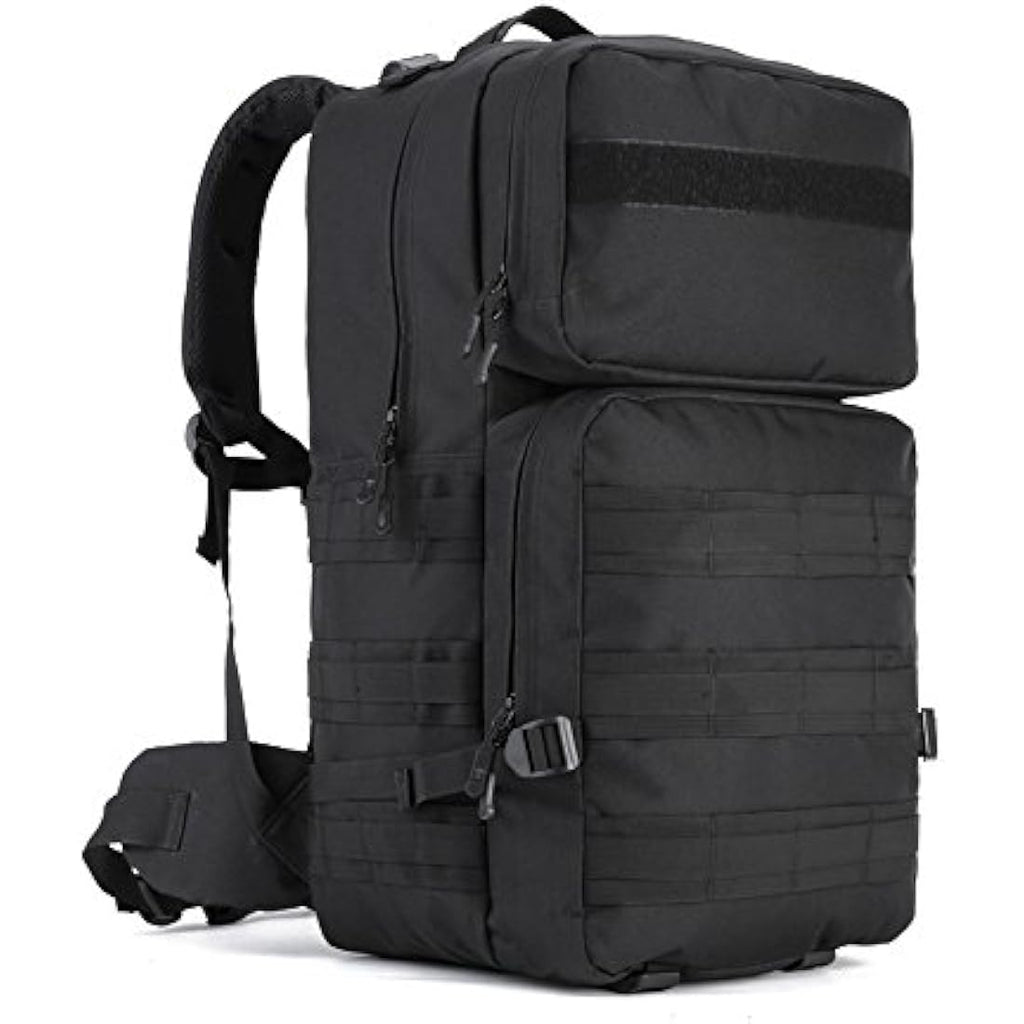 YuanWen 55L Tactical Backpack | Water Resistant MOLLE Hiking Rucksack