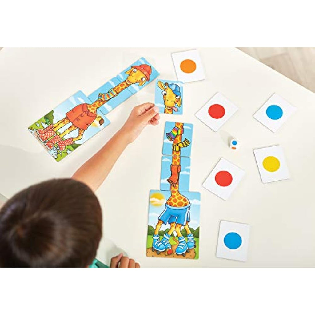 Orchard Toys Giraffes in Scarves – Counting and Colour Matching Game