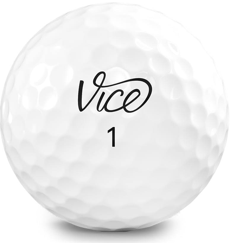 Vice Golf Pro Soft White Urethane Golf Balls – 3-Piece High Spin Control