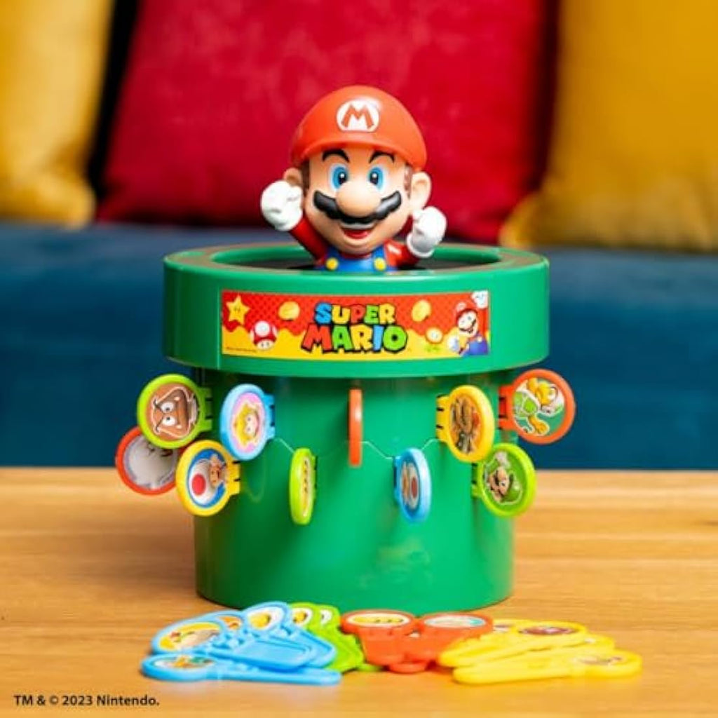 TOMY Super Mario Pop Up Board Game - Family Tabletop Toy for Kids