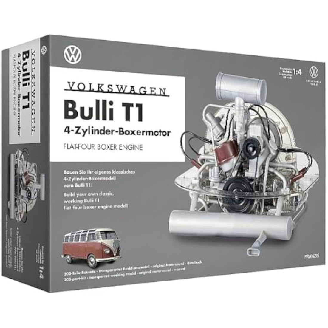 VW Bulli T1 Boxer Engine Model Kit – 1:4 Scale 4-Cylinder Replica