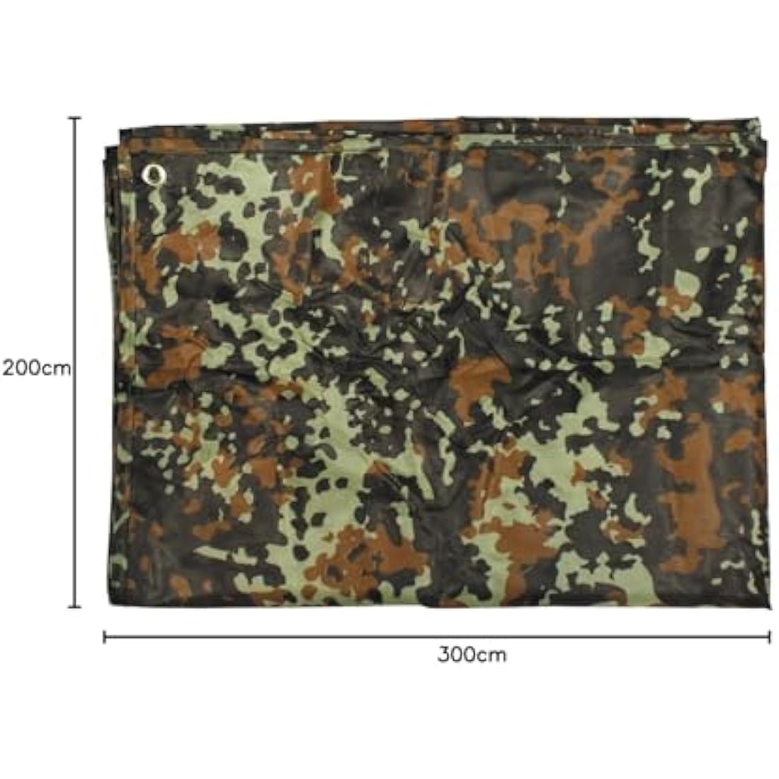Jolof Store Waterproof Camouflage Tarp - 300 x 200 cm Lightweight
