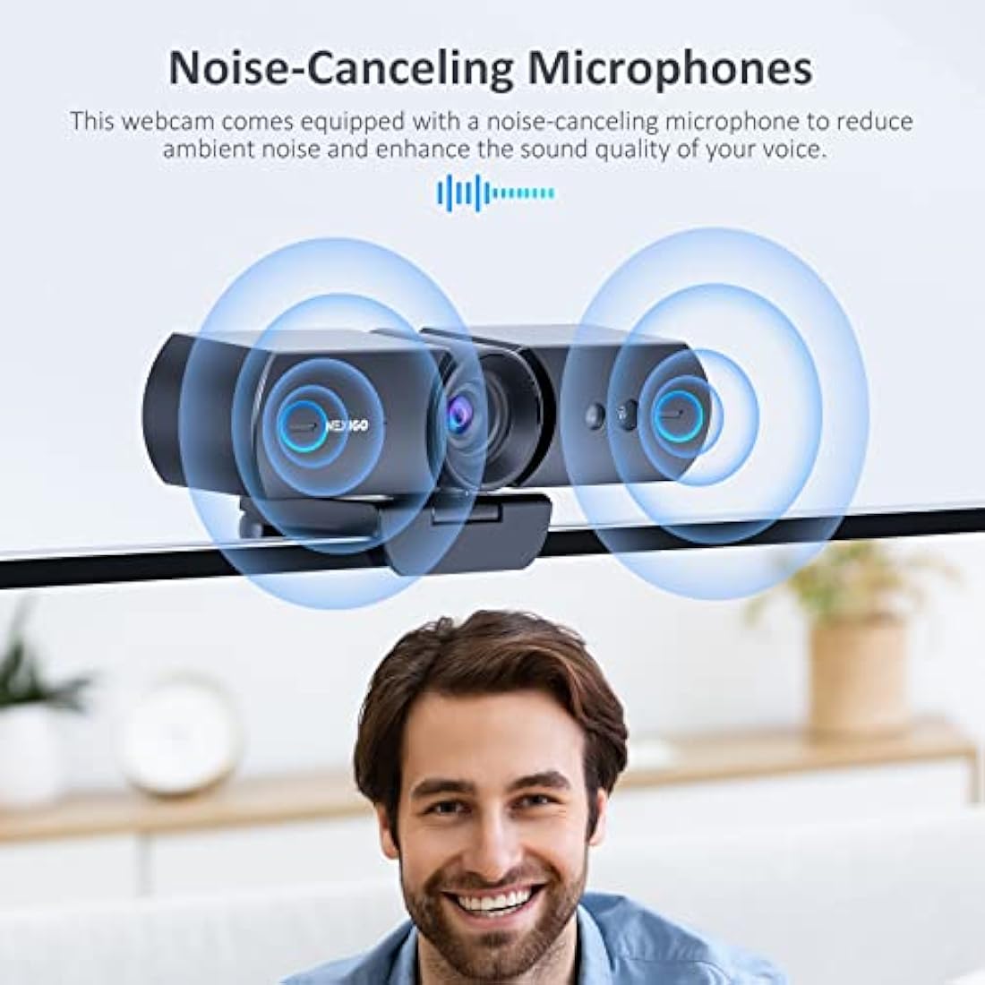 NexiGo HelloCam 1080p Webcam with Windows Hello and Auto Privacy Shutter