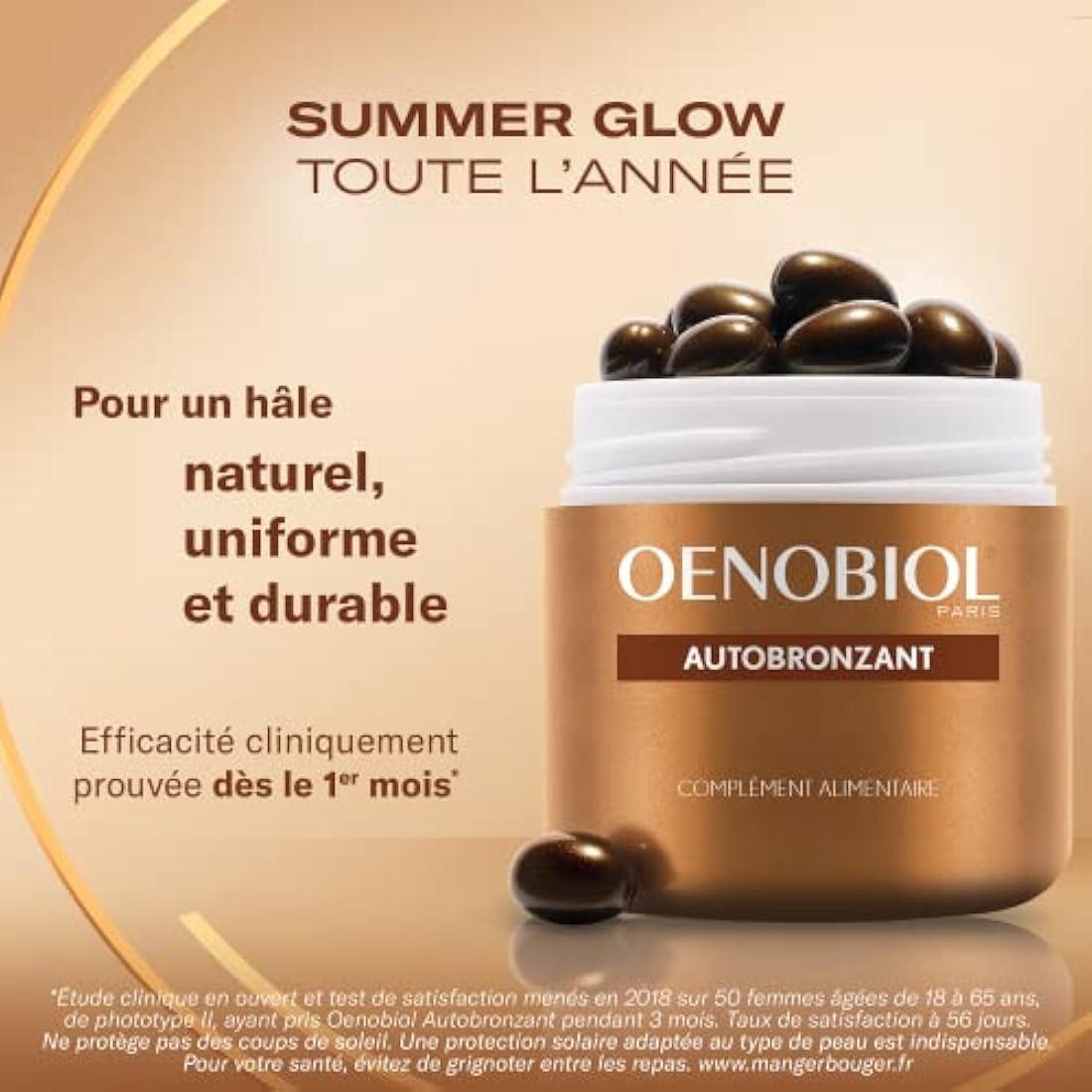 Oenobiol Self-Tanning Luminous Uniform Colour – Sunless Tan Set of 2