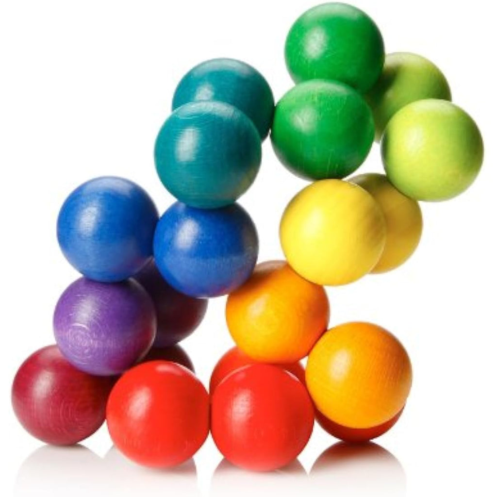 Playable ART Ball – Colorful Wooden Sensory Toy & Desk Sculpture