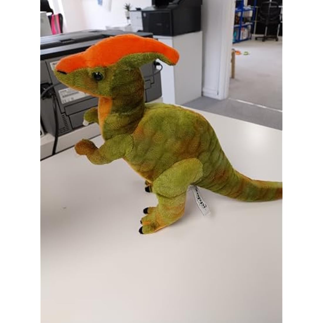 Zappi Co Parasaurolophus Dinosaur Plush Toy – Soft Stuffed Animal 38cm