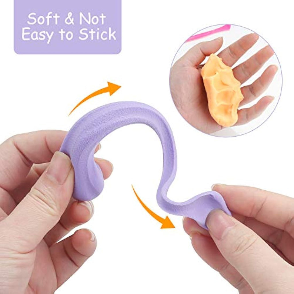 iFergoo Air Dry Clay - 50 Colors Non-Toxic Modelling Clay Kit for Kids