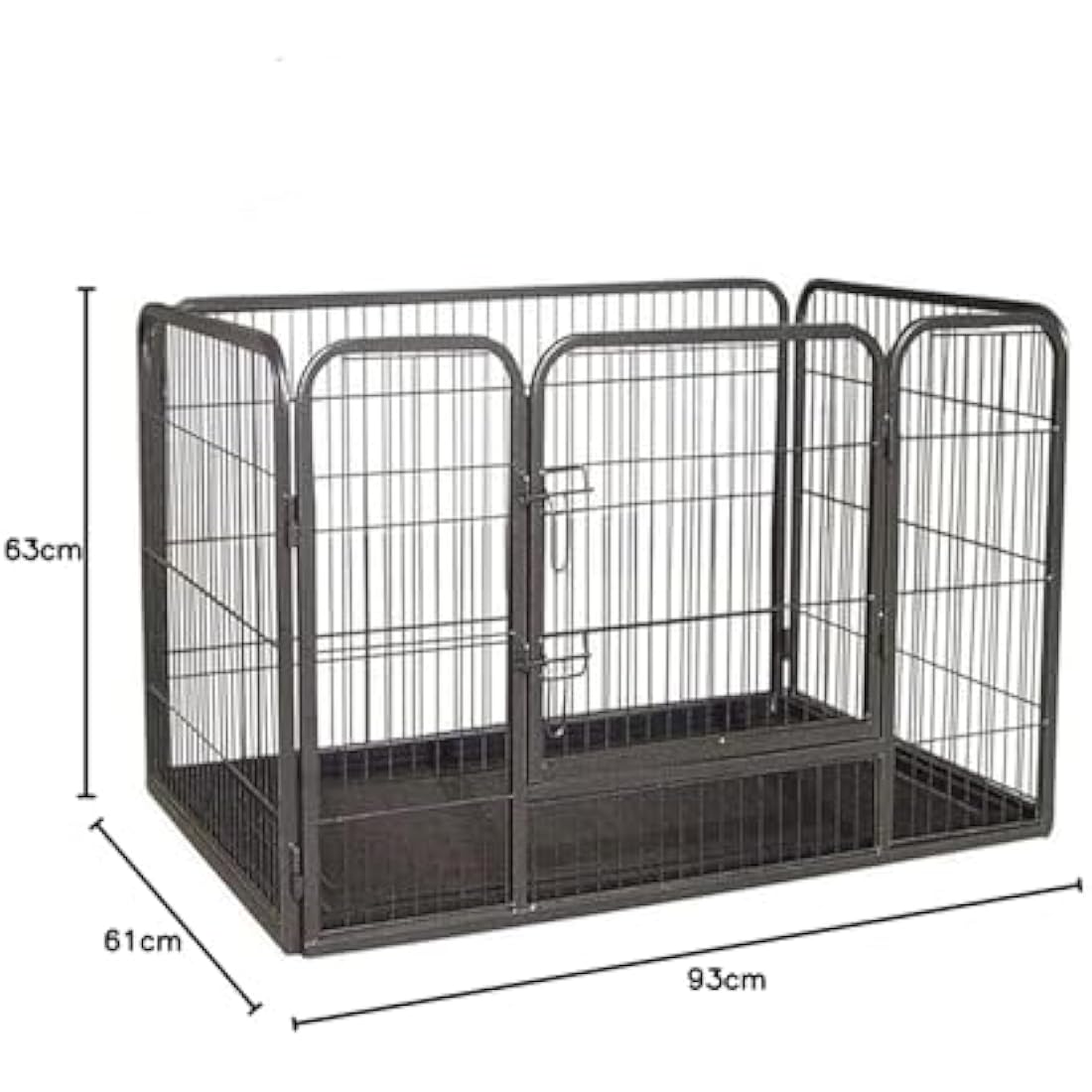 Bunny Business Heavy Duty Puppy Whelping Pen with Tray | Small Black