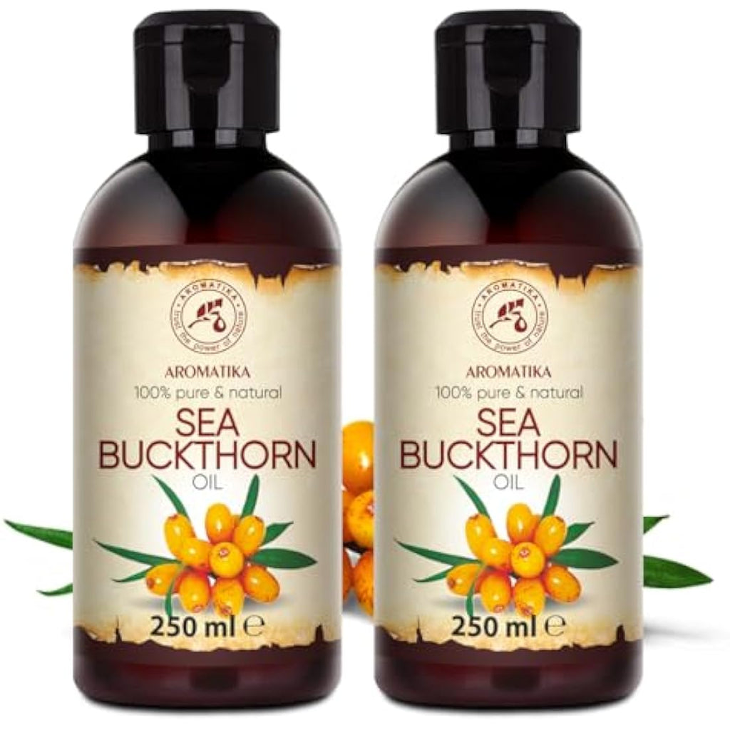Sea Buckthorn Oil – 100% Pure Cold Pressed Set (2x250ml)