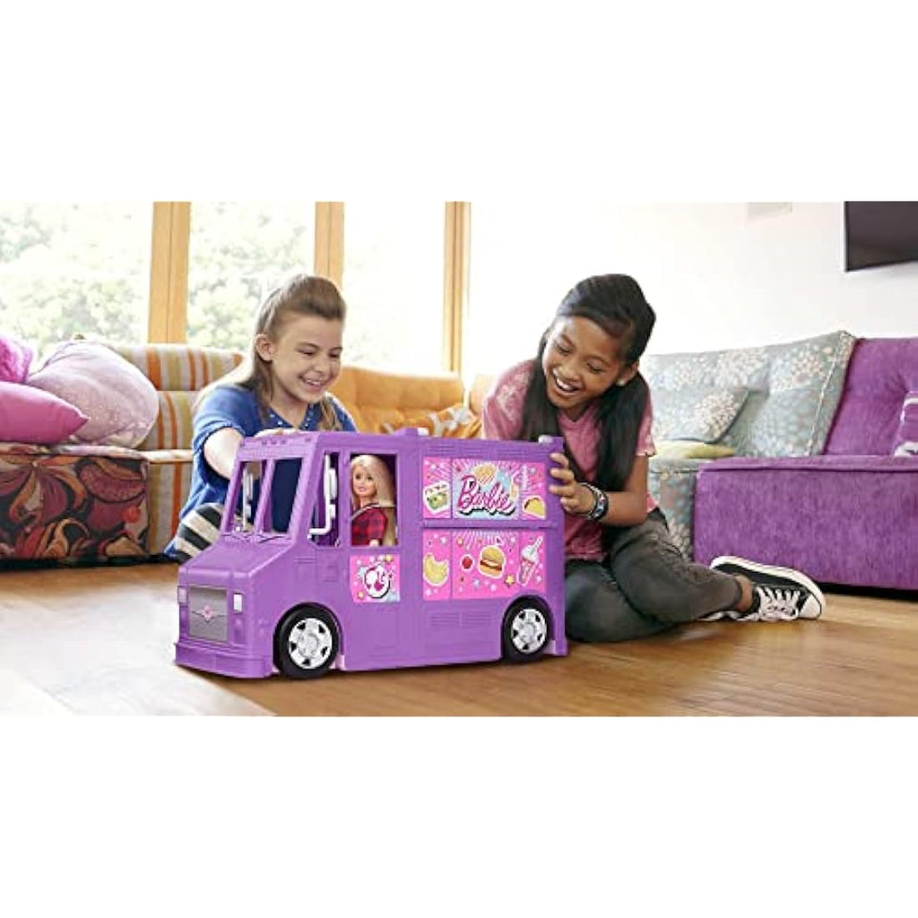 Barbie Fresh 'n' Fun Food Truck Playset with 30+ Realistic Accessories