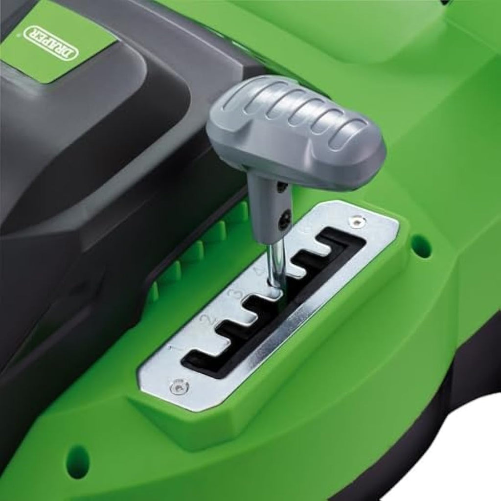 Draper 1600W Electric Lawn Mower – 400mm Corded Grass Cutter
