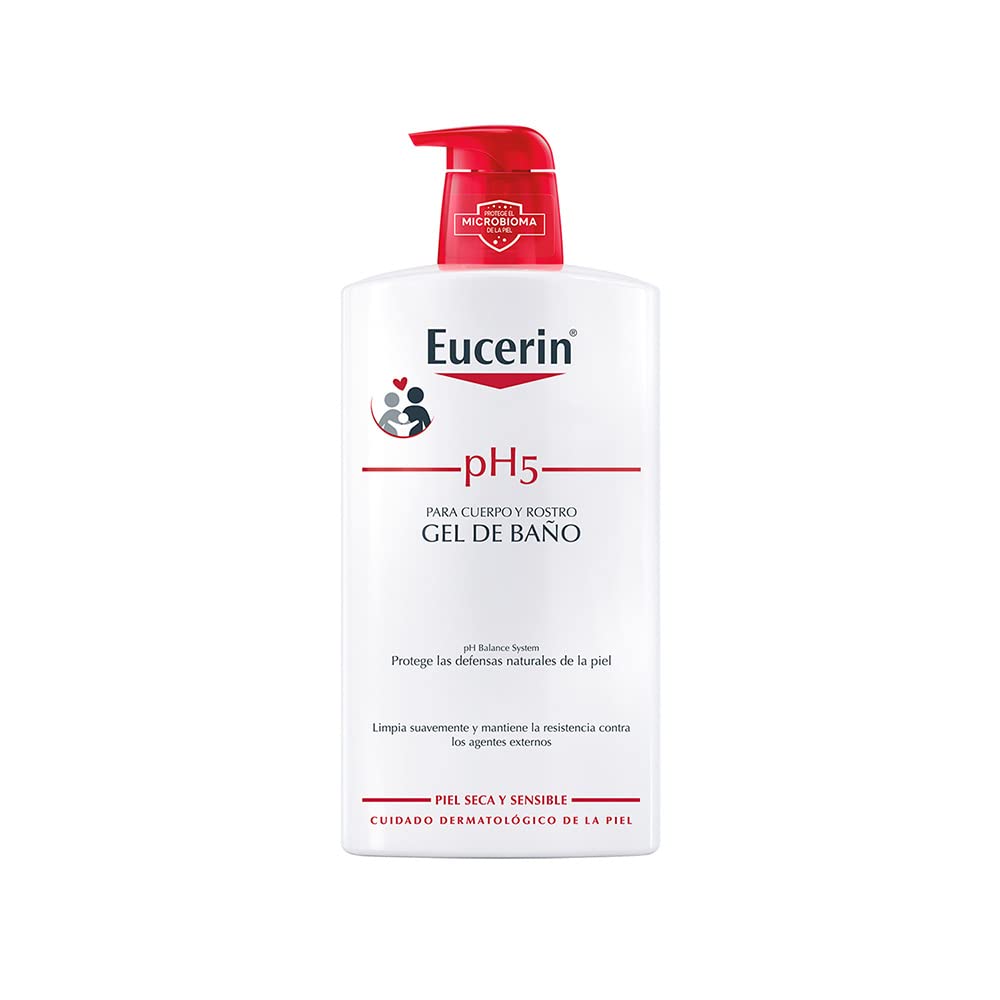 Eucerin PH5 Sensitive Body Wash Gel – Gentle Face & Body Cleanser 1L