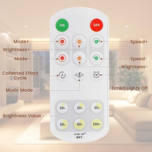 ACELUMO COB LED Strip 10m | Smart App Control Dotless Warm White 2700K