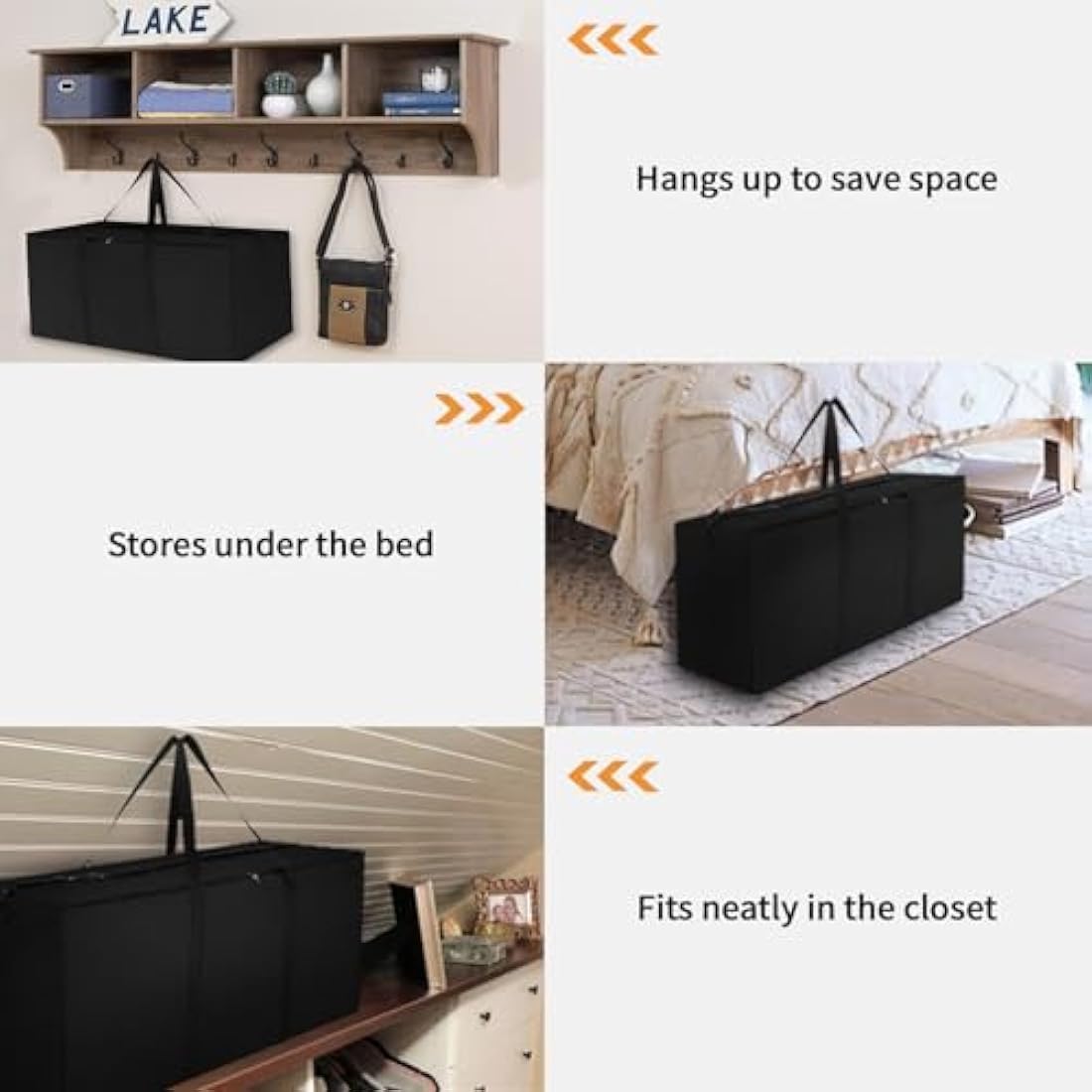 Dokon Waterproof Garden Cushion & Christmas Tree Storage Bag – Black