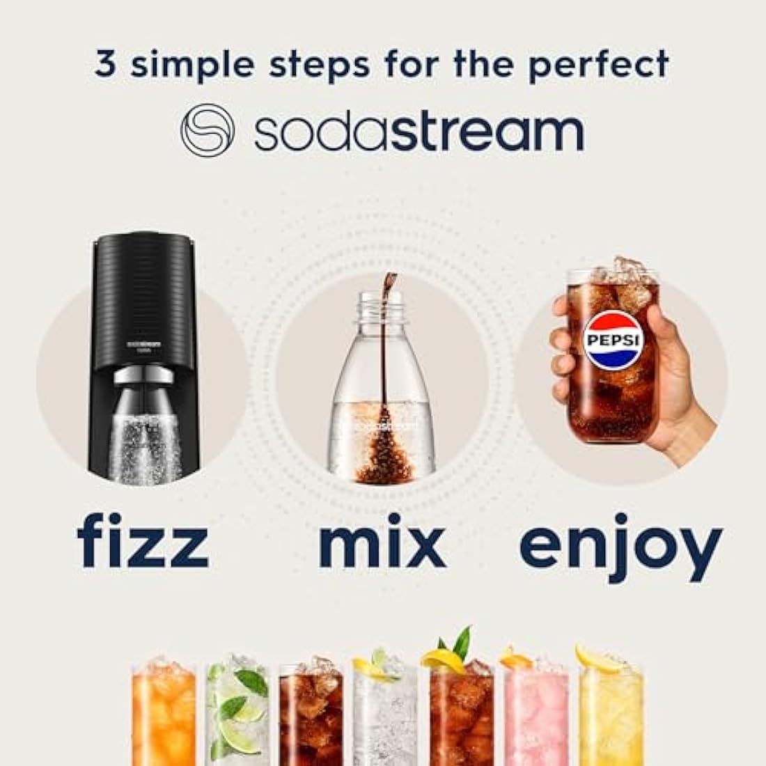 SodaStream Terra Sparkling Water Maker – Quick Connect CO2 System, Black
