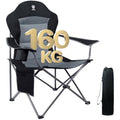 EVER ADVANCED Heavy Duty Folding Camping Chair | Oversized 160kg Capacity
