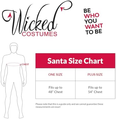 Santa Suit Deluxe 8pc Christmas Costume by Wicked Costumes |