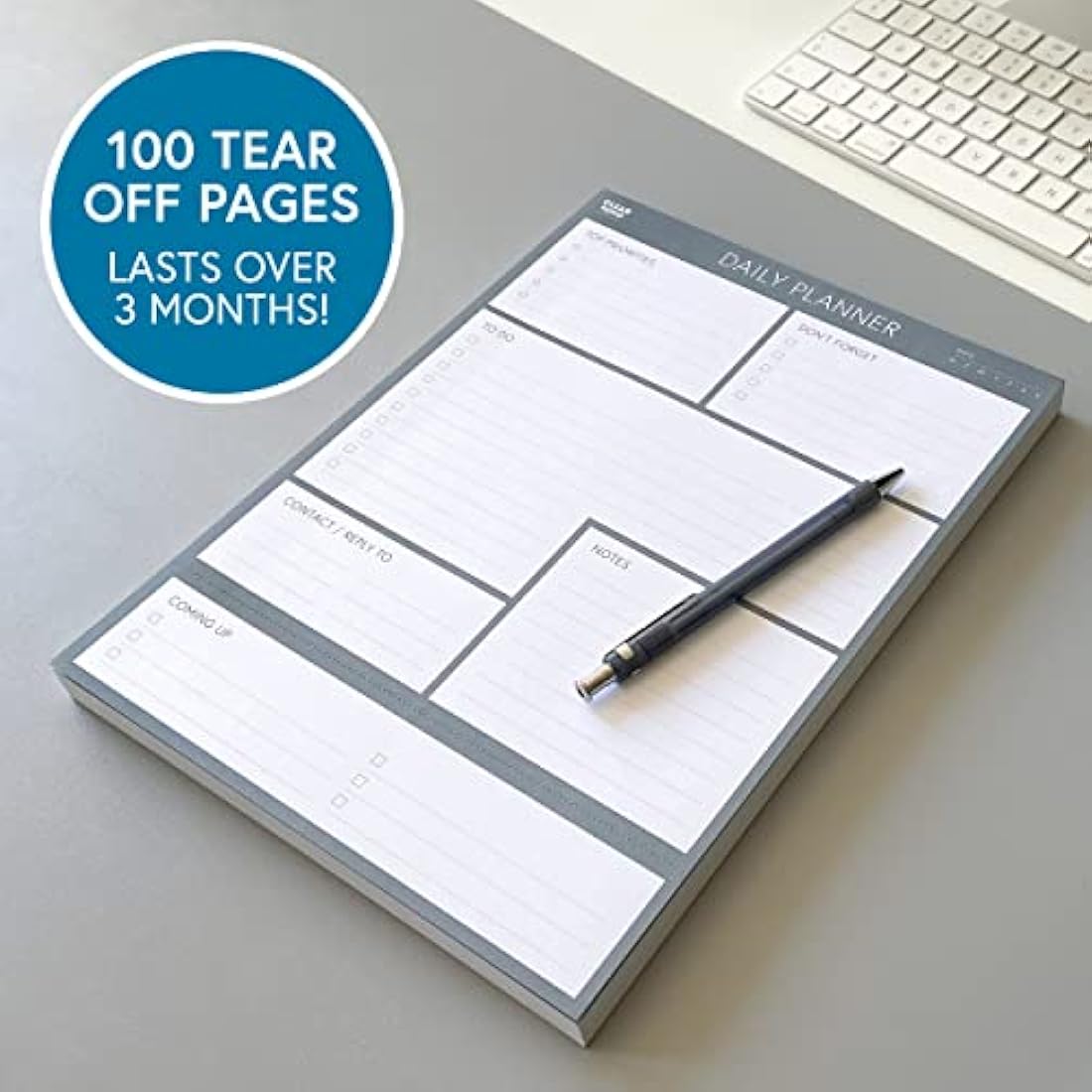 A4 Daily Planner Pad – 100 Undated ADHD To-Do Sheets