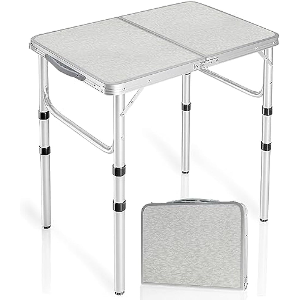 REDCAMP 2ft Folding Camping Table | 3 Adjustable Heights Aluminum Table