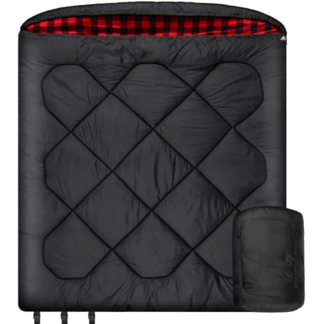 Double Sleeping Bag | 0 Degree Winter Queen Size Cotton Flannel