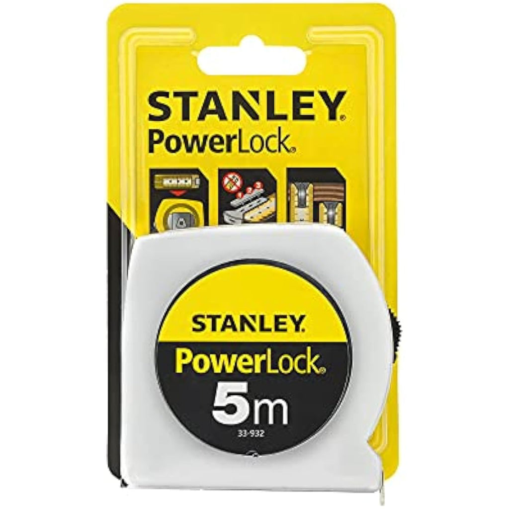 Stanley Powerlock Tape Measure 5m – Top Reader Measuring Tool