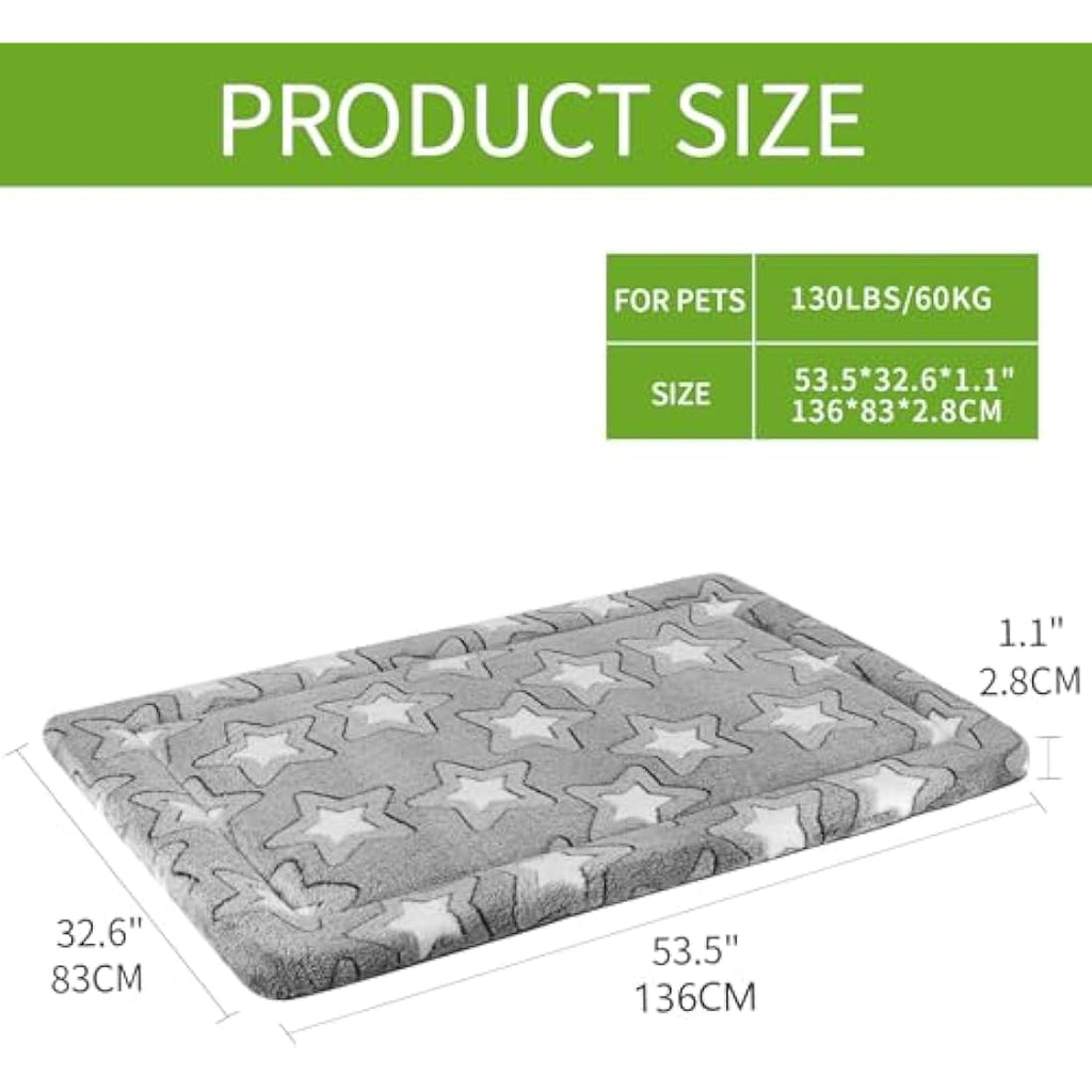 EMPSIGN XXXL Large Dog Bed – Reversible Cool & Warm Washable Crate Mat