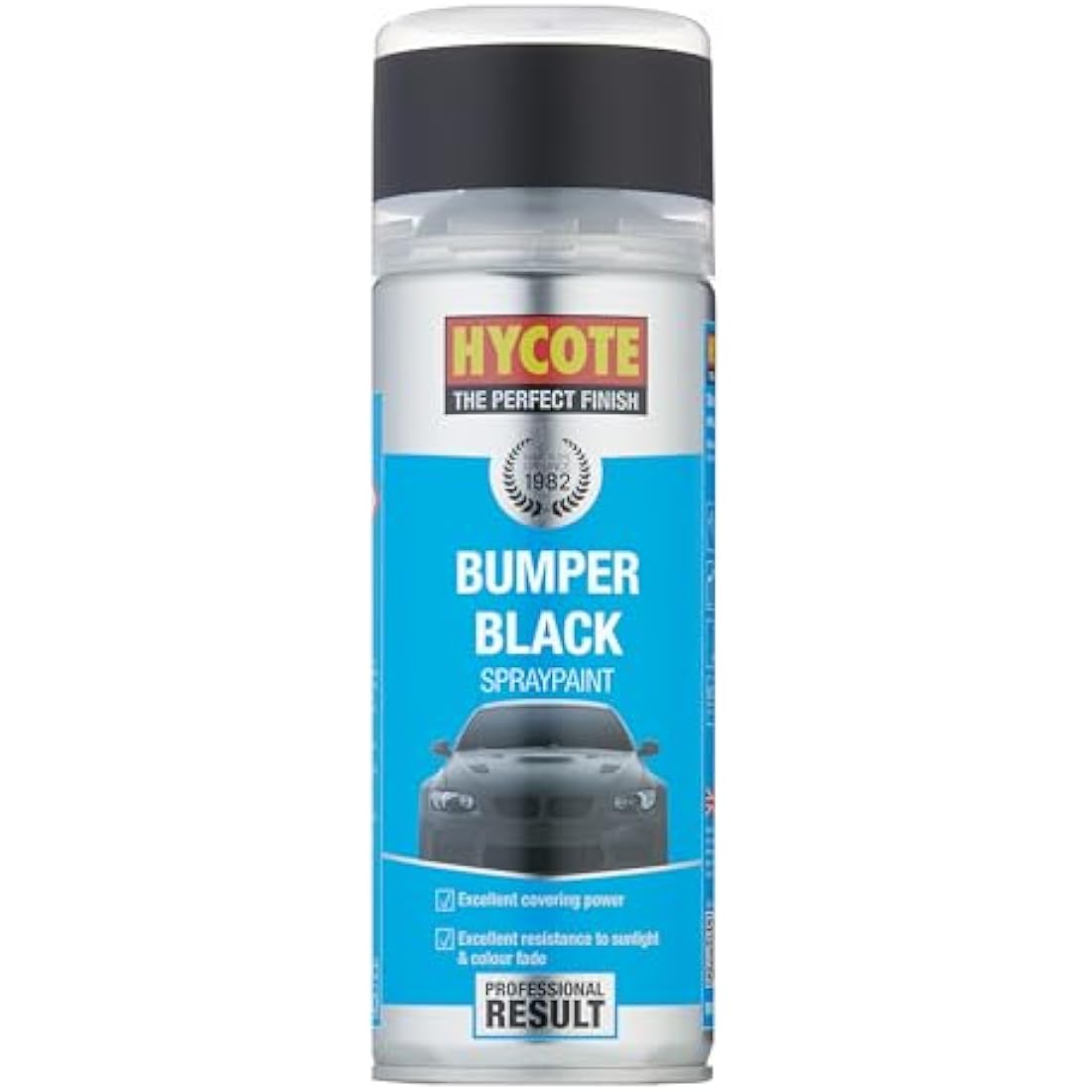 Hycote Black Bumper Aerosol Car Spray Paint - High Coverage 400ml
