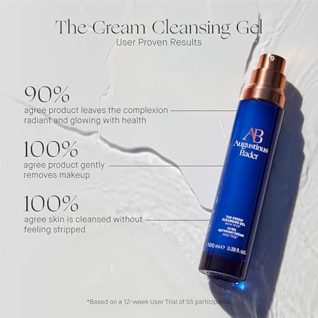Augustinus Bader The Cream Cleansing Gel – Hydrating Face Cleanser 3.38 oz