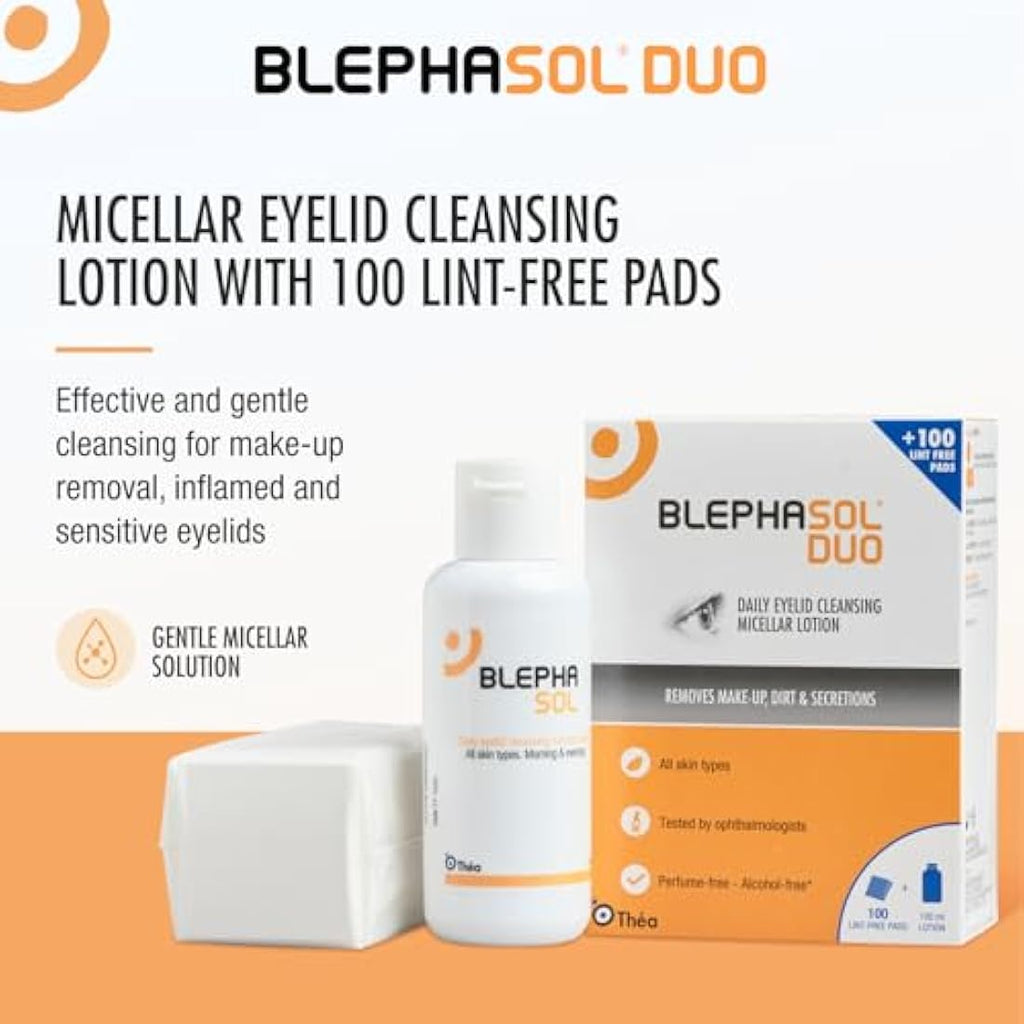 Blephasol Duo 100ml Micellar Eyelid Cleansing Lotion - 3 Pack