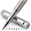 Scriveiner Stainless Steel Rollerball Pen – Luxury Silver Chrome Finish