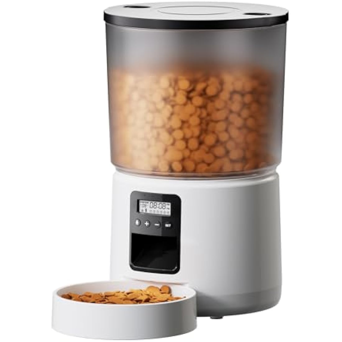 BEMOONY Automatic Cat and Dog Feeder - 5L Food Dispenser with Voice Recorder